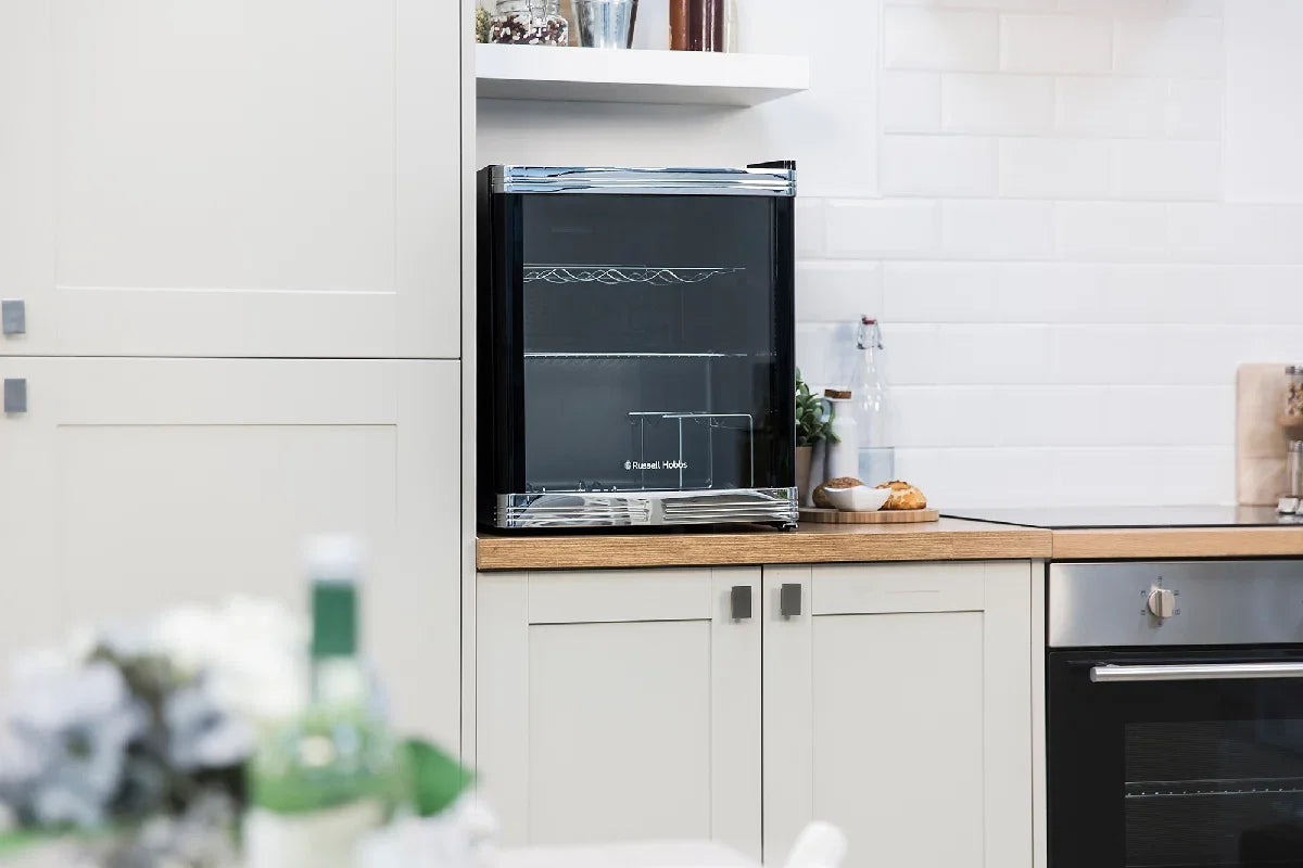 Russell Hobbs RHGWC1B-C Black Glass Door Drinks & Wine Cooler