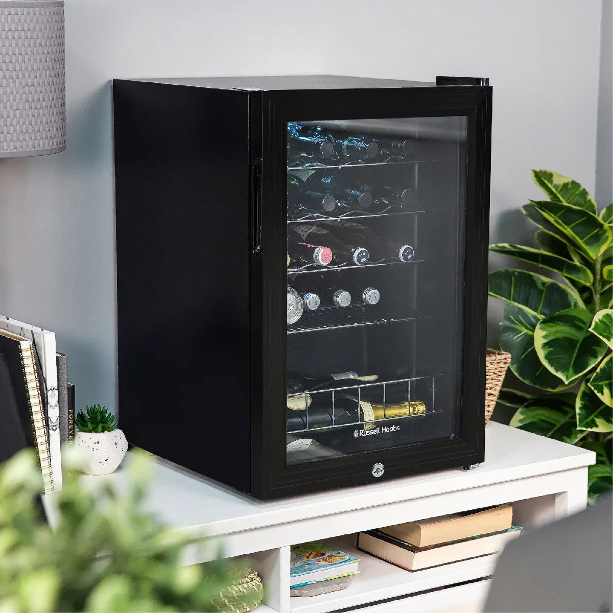 Russell Hobbs RHGWC4B-LCK 20 Bottle Lockable Wine Cooler in Black