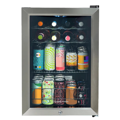 Russell Hobbs® RHGWC4SS-LCK 20 Bottle Lockable Wine Cooler in Stainless Steel