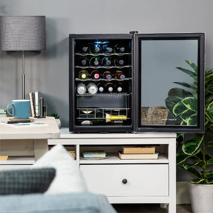 Russell Hobbs® RHGWC4SS-LCK 20 Bottle Lockable Wine Cooler in Stainless Steel