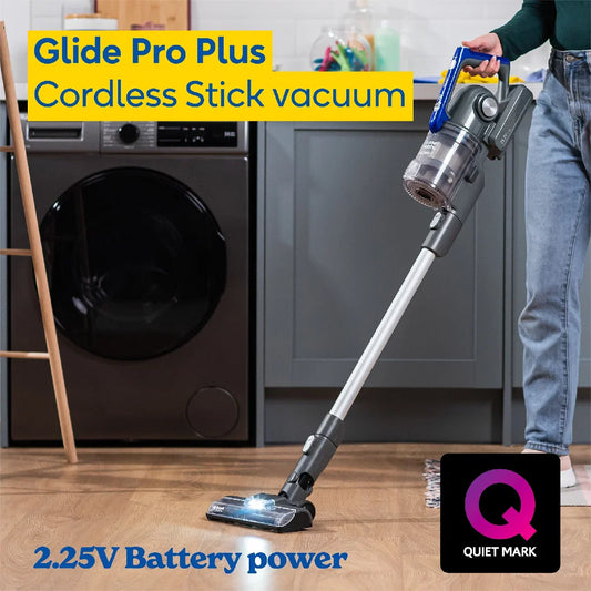 Russell Hobbs® RHHS4101, Glide Pro Plus Cordless Stick Vacuum in Grey & Blue