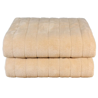 Russell Hobbs RHHT1004BG Heated Throw W/Microfleece in Beige