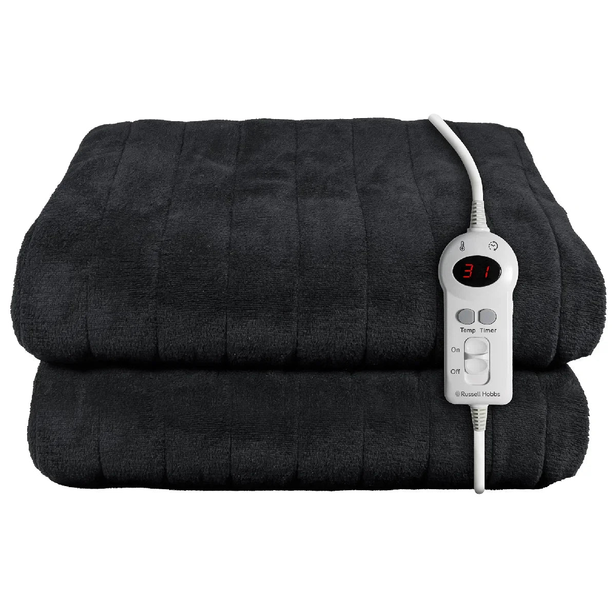 Russell Hobbs RHHT1004BLA Heated Throw W/Microfleece in Black