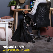 Russell Hobbs RHHT1004BLA Heated Throw W/Microfleece in Black