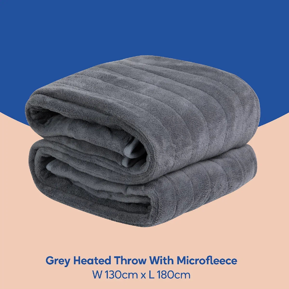 Russell Hobbs® RHHT1004GR Heated Throw W/Microfleece in Grey