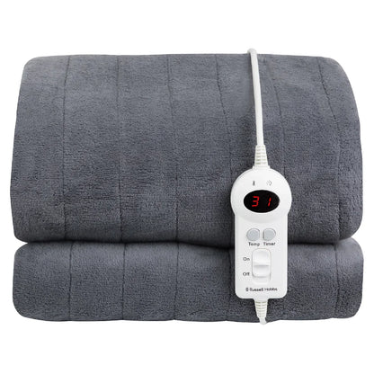 Russell Hobbs® RHHT1004GR Heated Throw W/Microfleece in Grey