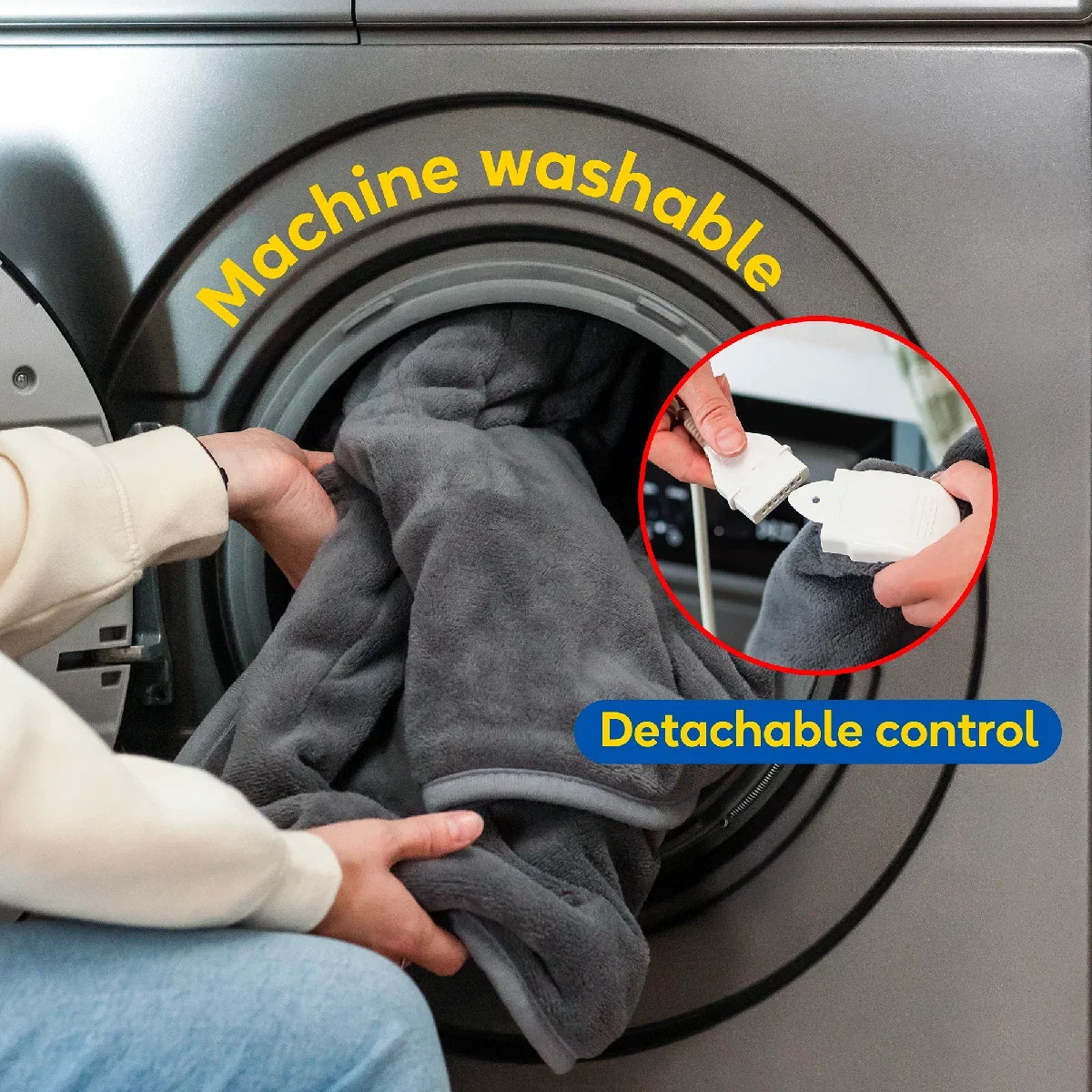 Russell Hobbs® RHHT1004GR Heated Throw W/Microfleece in Grey