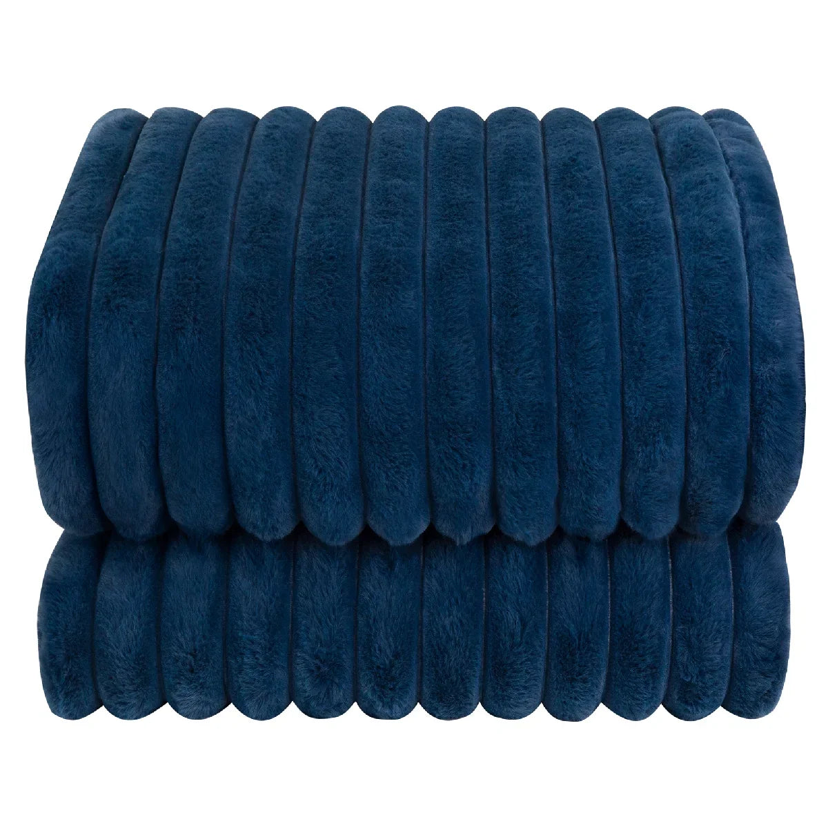 Russell Hobbs® RHHT1005BLU Heated Throw W/Faux Fur and Sherpa in Navy Blue