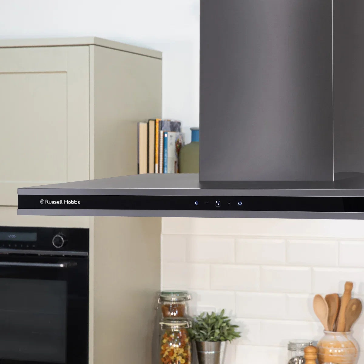 Russell Hobbs RHICH904DB Midnight Collection 90cm Island Cooker Hood