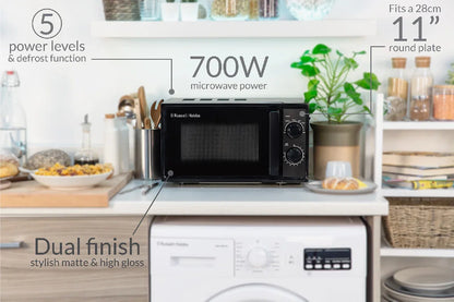 Russell Hobbs® RHM1725B, Textures 17L 700W Manual Microwave in Black