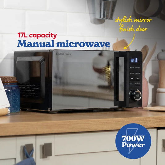 Russell Hobbs® RHM1736B, 17L 700W Digital Microwave in Black