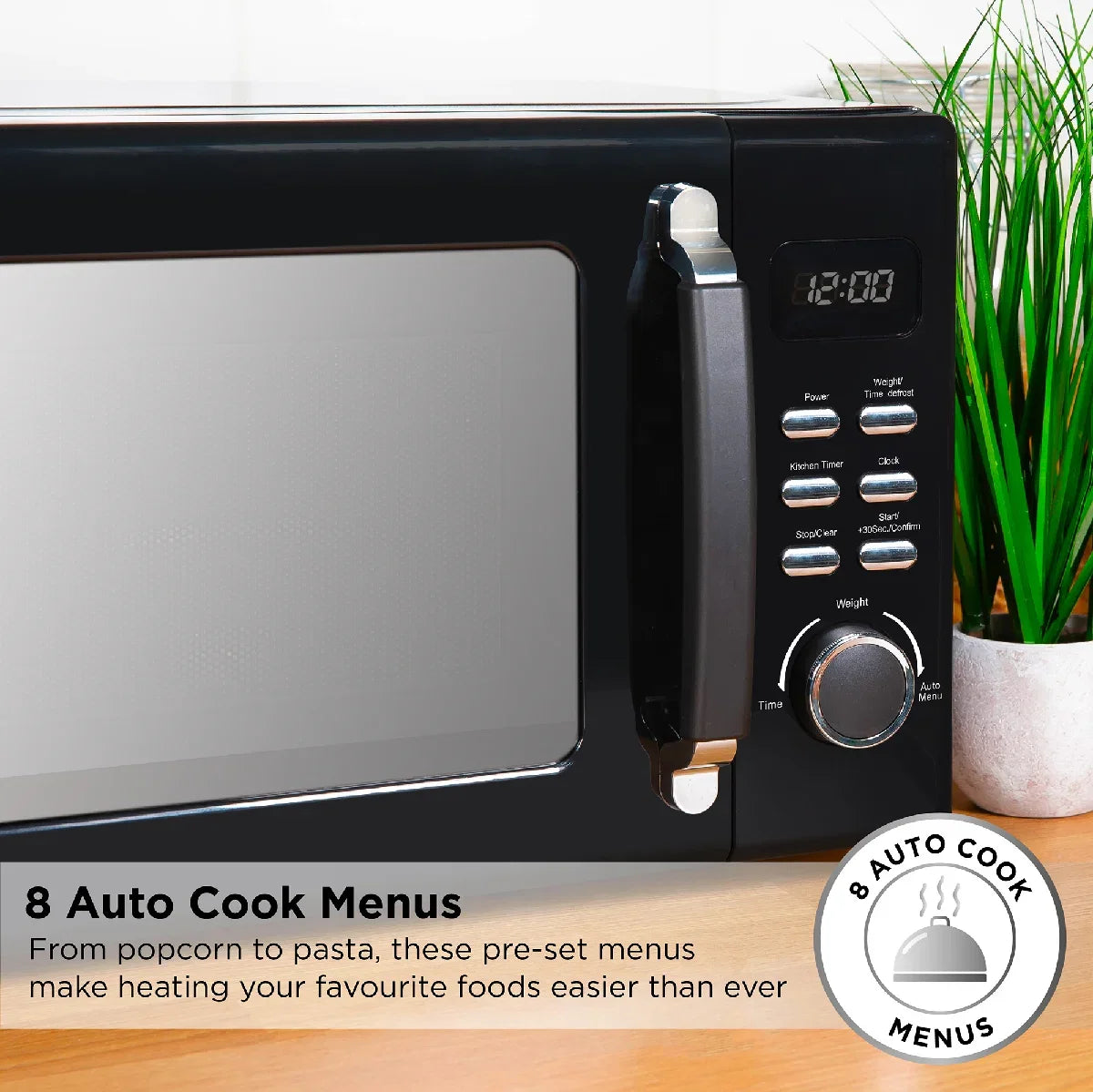 Russell Hobbs® RHM2026B, Stylevia 20L Digital Microwave in Black