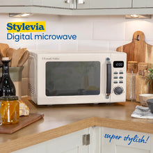 Russell Hobbs® RHM2026C, Stylevia 20L Digital Microwave in Cream