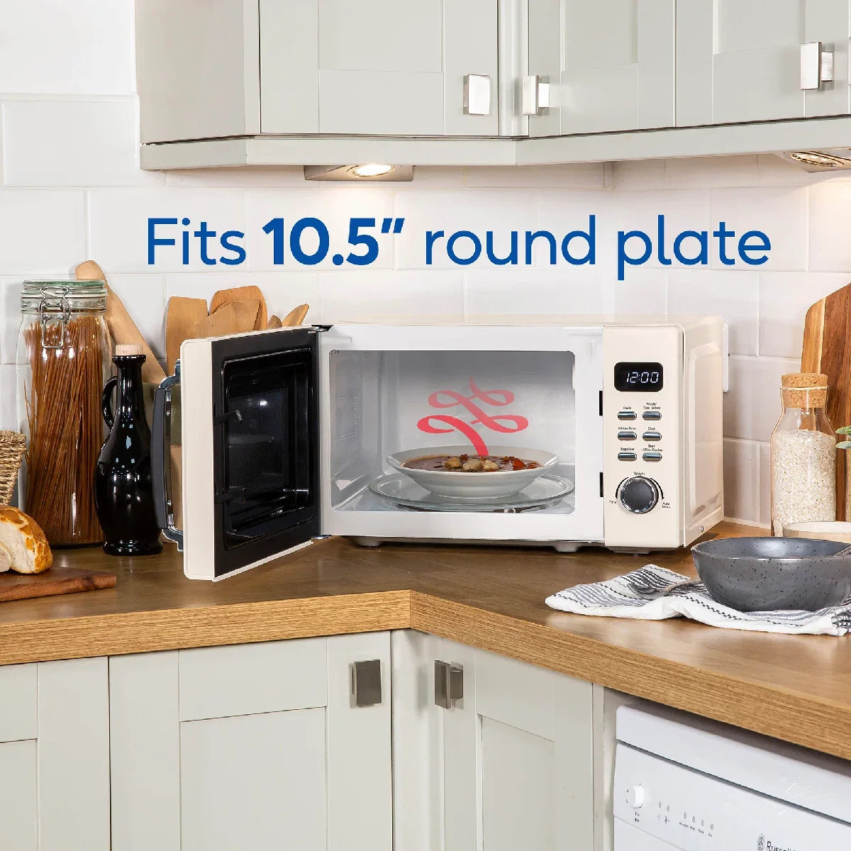 Russell Hobbs® RHM2026C, Stylevia 20L Digital Microwave in Cream