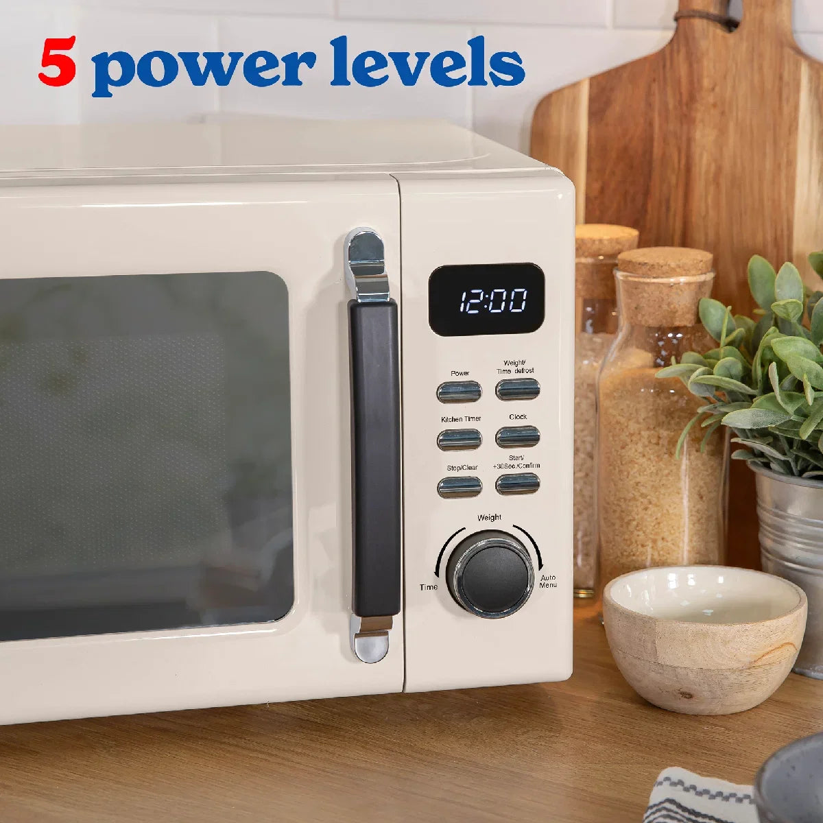 Russell Hobbs® RHM2026C, Stylevia 20L Digital Microwave in Cream