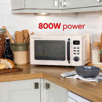 Russell Hobbs® RHM2026C, Stylevia 20L Digital Microwave in Cream