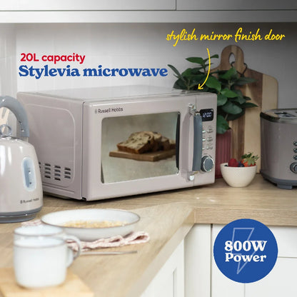 Russell Hobbs® RHM2026MC, Stylevia 20L Digital Microwave in Mocha