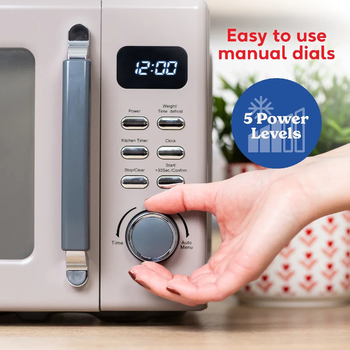 Russell Hobbs® RHM2026MC, Stylevia 20L Digital Microwave in Mocha