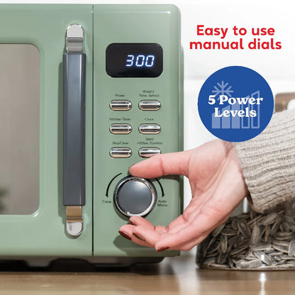 Russell Hobbs® RHM2026SG, Stylevia 20L Digital Microwave in Sage Green