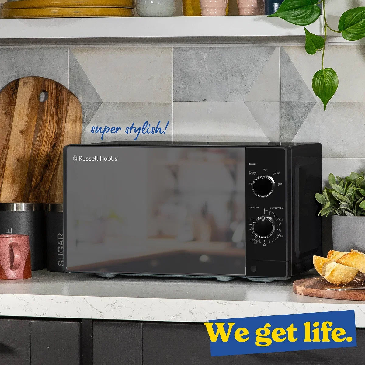 Russell Hobbs® RHM2027B, 20L 800W Manual Microwave in Black