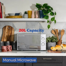 Russell Hobbs® RHM2027, 20L 800W Manual Microwave in White