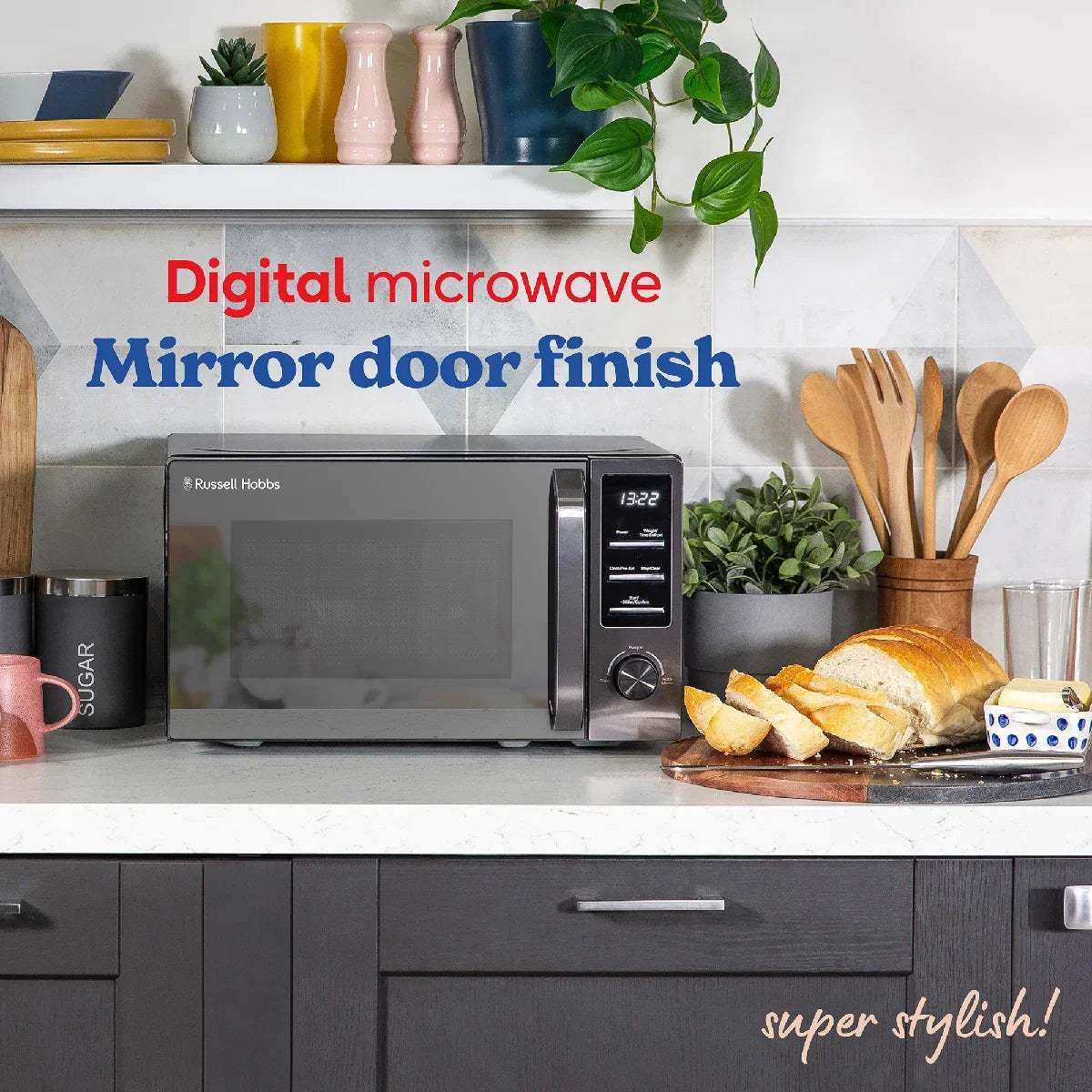 Russell Hobbs RHM2028DS 20L Digital Microwave in Dark Steel