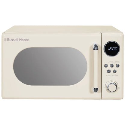Russell Hobbs RHM2044C Retro Solo Digital Microwave 20L, Cream