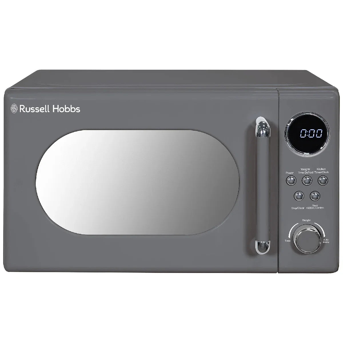 Russell Hobbs RHM2044G Retro Solo Digital Microwave 20L, Grey