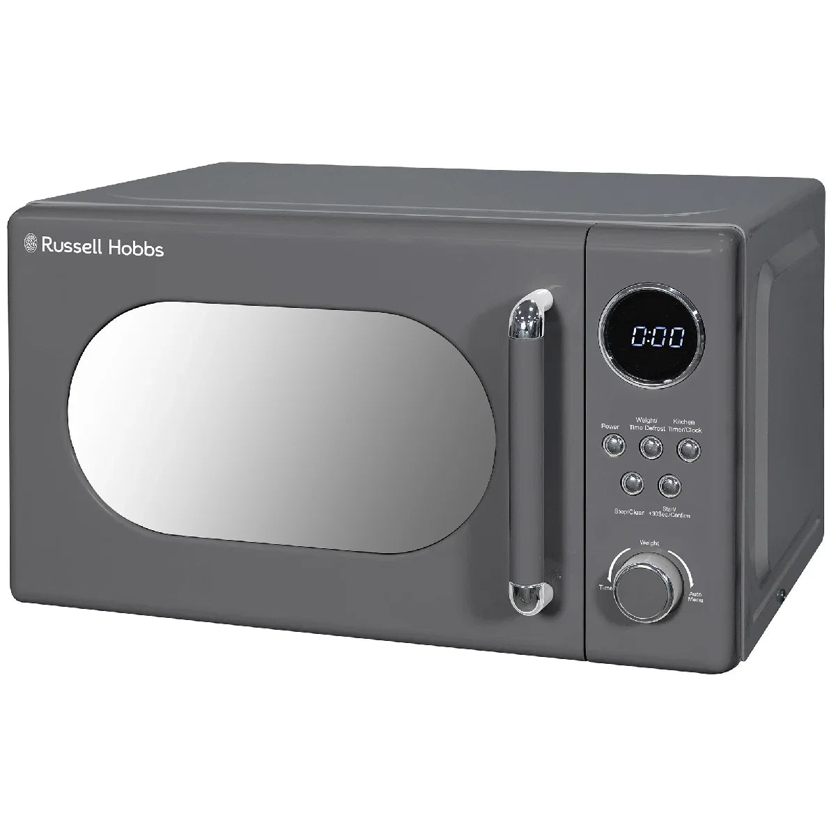 Russell Hobbs RHM2044G Retro Solo Digital Microwave 20L, Grey