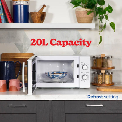 Russell Hobbs RHM2060 Manual Microwave 20L, White