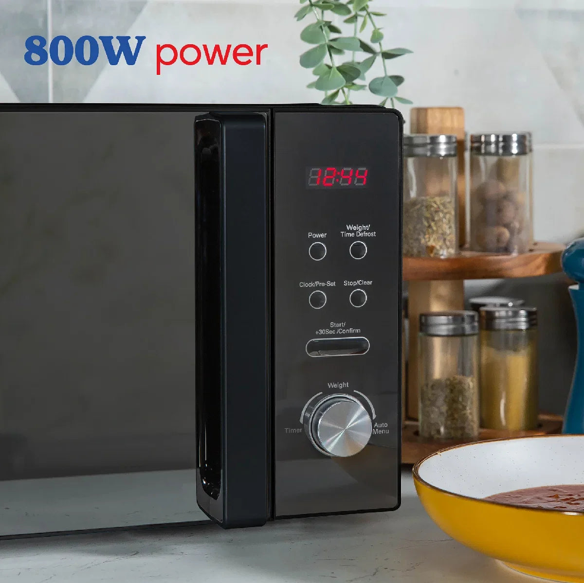 Russell Hobbs RHM2076B 20 Litre Digital 800W Microwave, Black