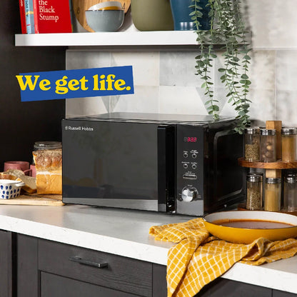 Russell Hobbs RHM2076B 20 Litre Digital 800W Microwave, Black