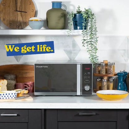 Russell Hobbs RHM2076S 20 Litre Digital 800w Microwave, Silver
