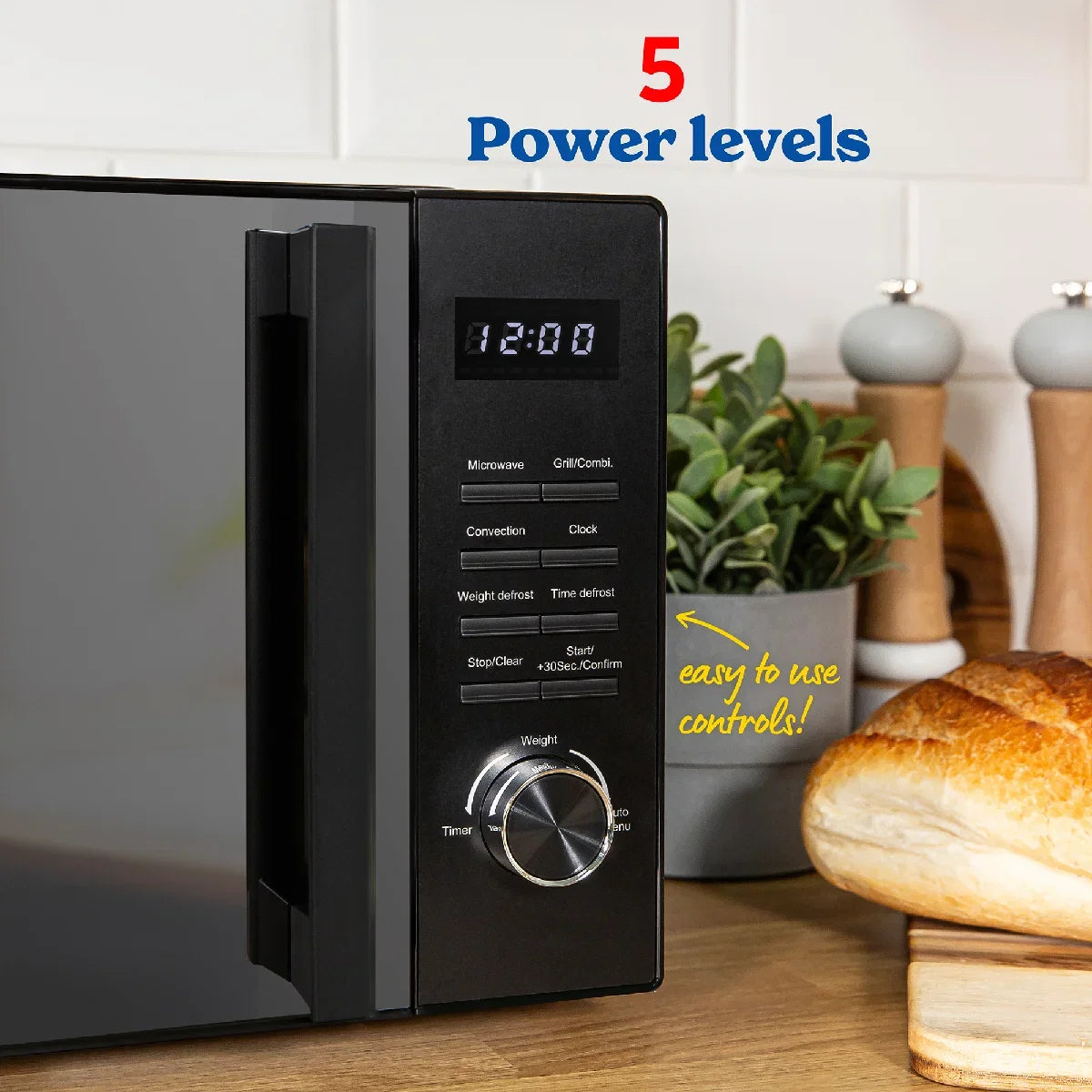 Russell Hobbs RHM2366B 23L Digital Combination Microwave in Black