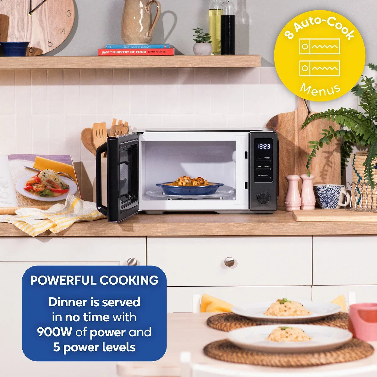 Russell Hobbs RHM2372DS, 23L Digital Microwave in Dark Steel