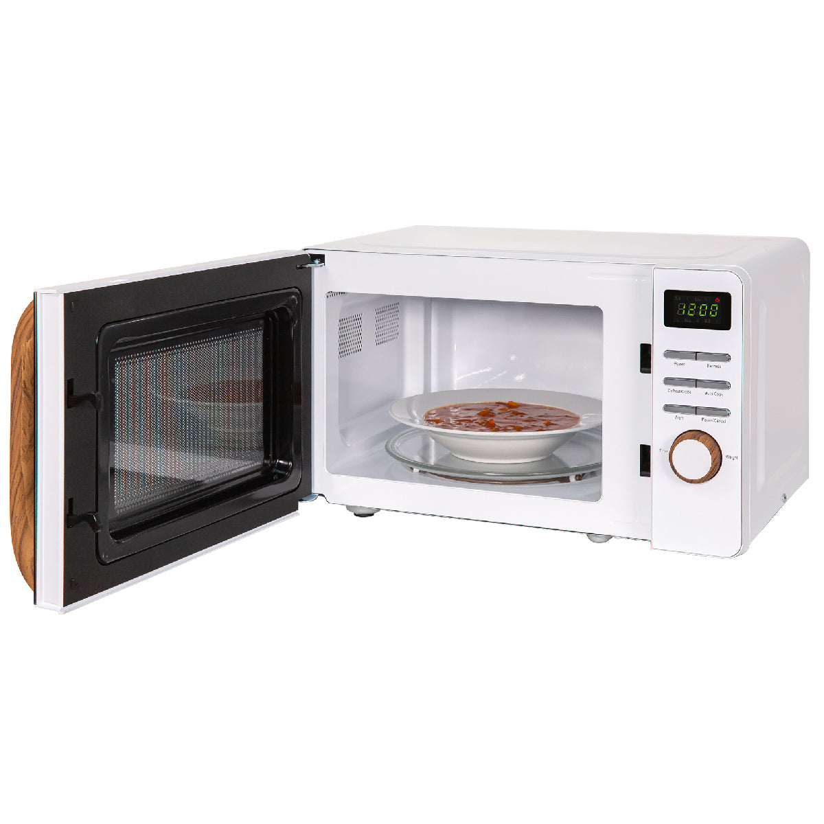 Russell Hobbs RHMD714-MN Scandi Compact Digital Microwave 17L, White