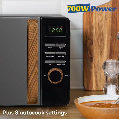 Russell Hobbs RHMD714B-MN Scandi Compact Digital Microwave 17L, Black