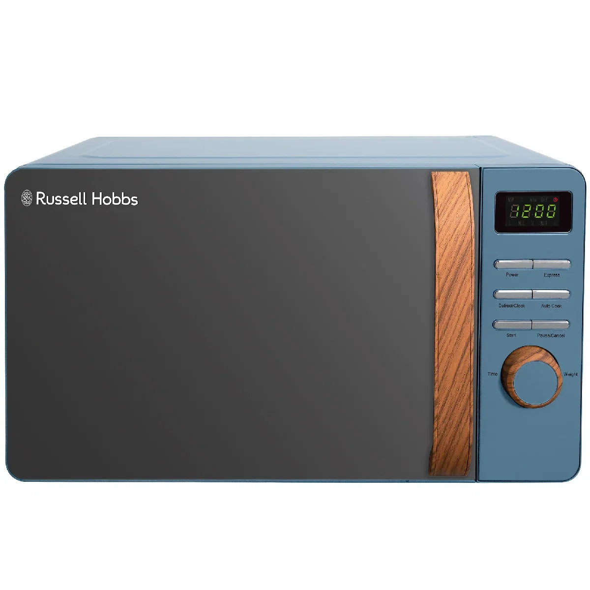 Russell Hobbs RHMD714BL-MN Scandi Compact Digital Microwave 17L, Blue