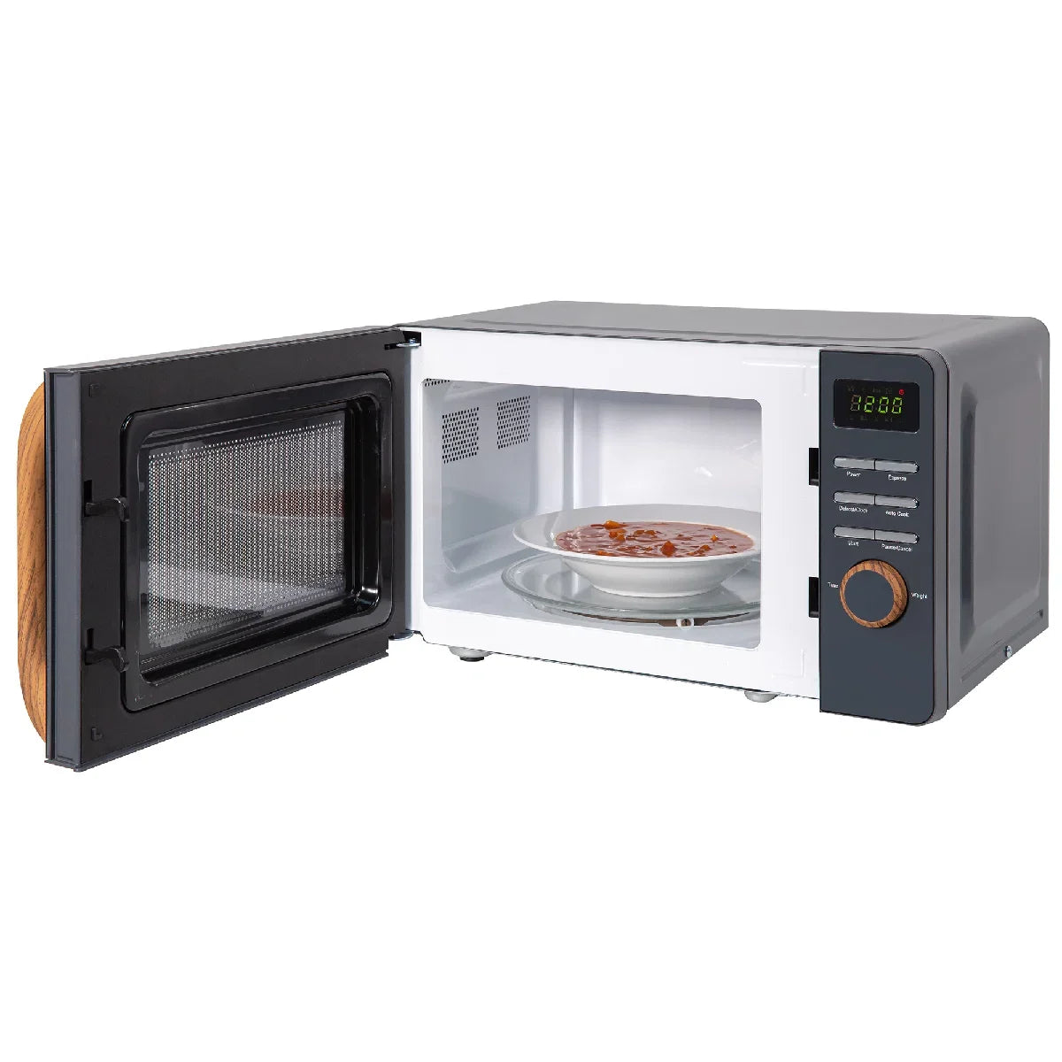 Russell Hobbs RHMD714G-MN Scandi Compact Digital Microwave 17L, Grey