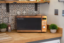 Russell Hobbs® RHMD804CP-N, 17L 800W Digital Microwave in Stainless Steel with Copper Effect