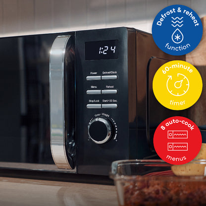 Russell Hobbs RHMD818B, 20L Digital Microwave in Black