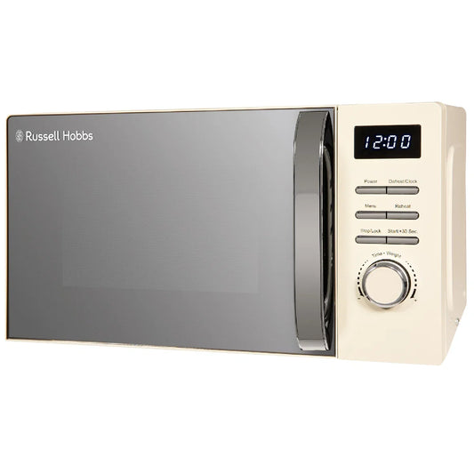 Russell Hobbs RHMD818C, 20L Digital Microwave in Cream