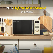 Russell Hobbs RHMD818C, 20L Digital Microwave in Cream