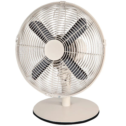 Russell Hobbs RHMDF1201GR Metal Desk Fan in Greige