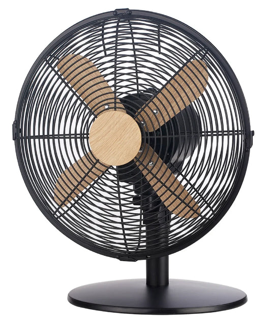 Russell Hobbs RHMDF1201WDB 12" Black Scandi Style Desk Fan