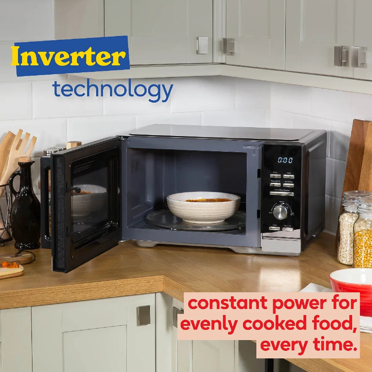 Russell Hobbs RHMI2503B 25L, Digital, Inverter Microwave in Black