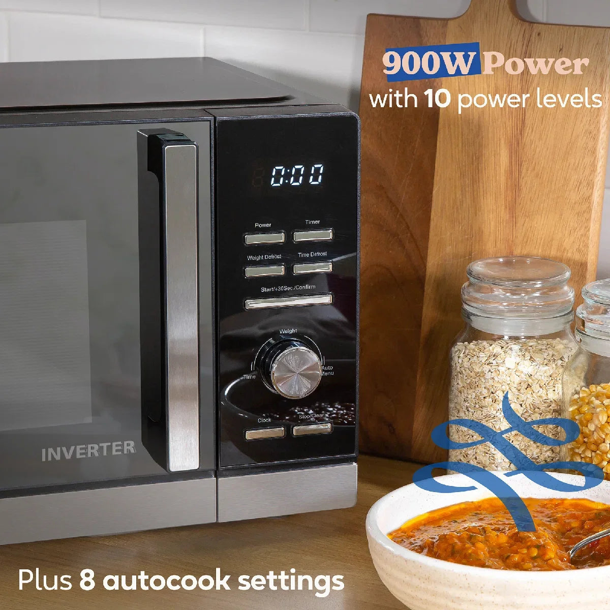 Russell Hobbs RHMI2503B 25L, Digital, Inverter Microwave in Black