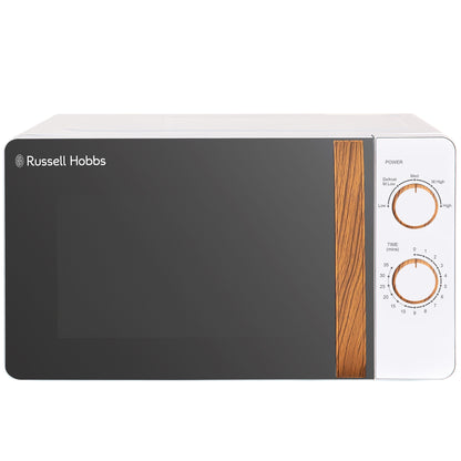 Russell Hobbs RHMM713-N/01 Scandi Compact Manual Microwave 17L White