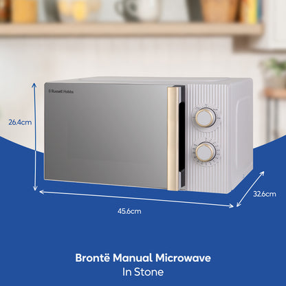 Russell Hobbs RHMM833ST Bronte 20 Litre Manual Microwave Stone