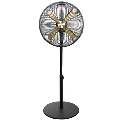 Russell Hobbs RHMPF1601BG 16” Metal Pedestal Fan in Brushed Gold & Black